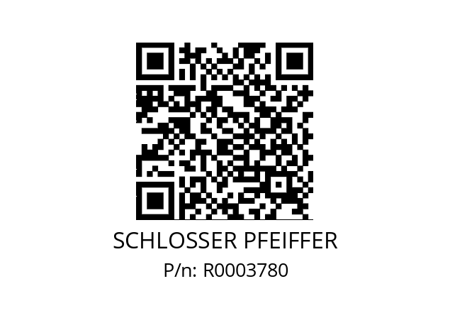   SCHLOSSER PFEIFFER R0003780