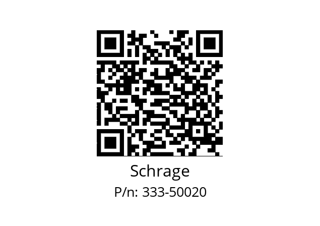   Schrage 333-50020