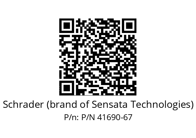   Schrader (brand of Sensata Technologies) P/N 41690-67