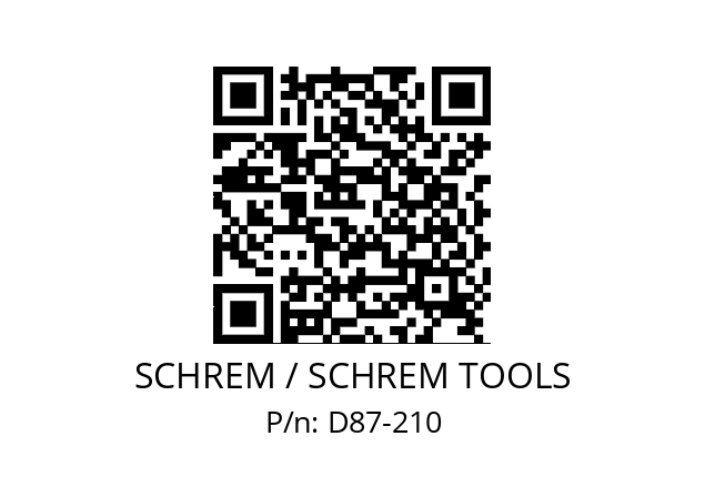   SCHREM / SCHREM TOOLS D87-210