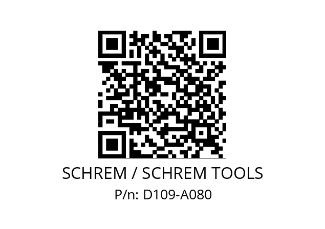   SCHREM / SCHREM TOOLS D109-A080