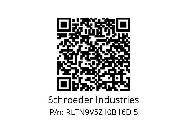   Schroeder Industries RLTN9V5Z10B16D 5