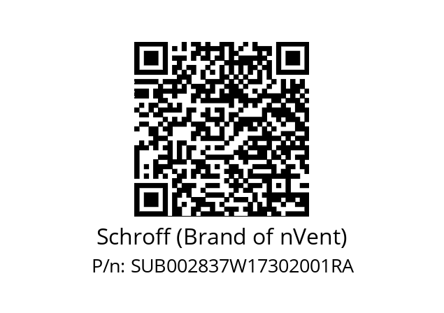   Schroff (Brand of nVent) SUB002837W17302001RA