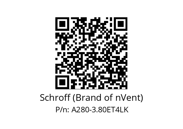   Schroff (Brand of nVent) A280-3.80ET4LK