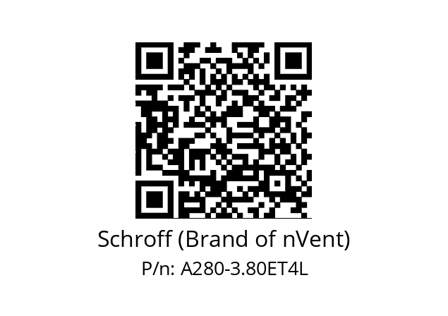   Schroff (Brand of nVent) A280-3.80ET4L