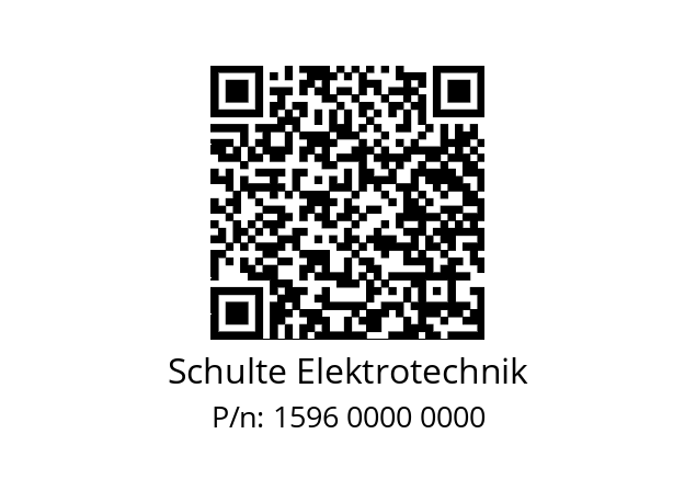   Schulte Elektrotechnik 1596 0000 0000