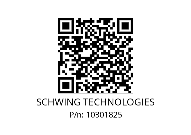   SCHWING TECHNOLOGIES 10301825