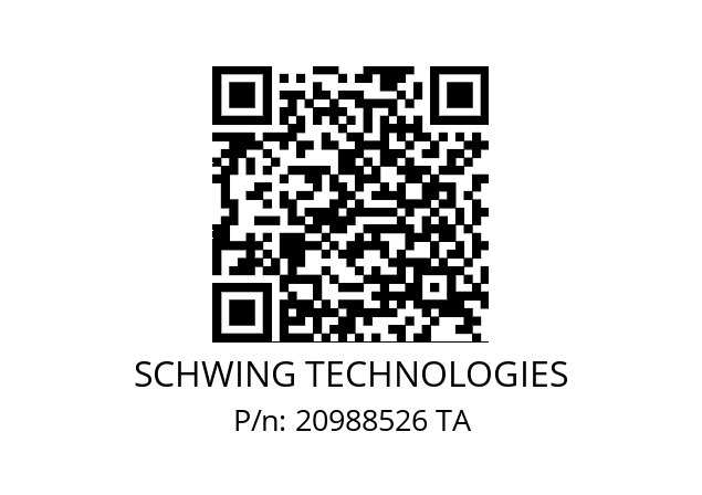   SCHWING TECHNOLOGIES 20988526 TA