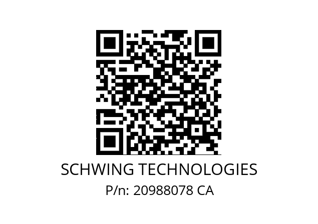   SCHWING TECHNOLOGIES 20988078 CA