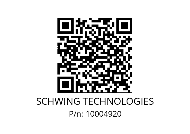   SCHWING TECHNOLOGIES 10004920