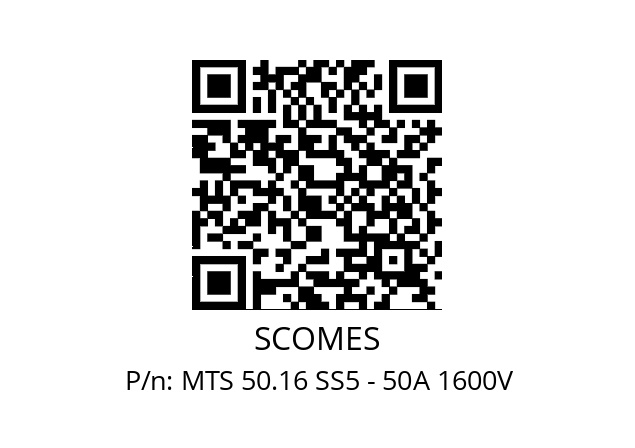   SCOMES MTS 50.16 SS5 - 50A 1600V