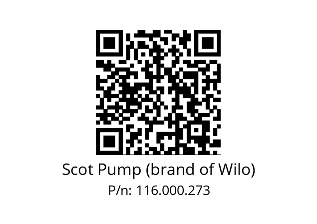   Scot Pump (brand of Wilo) 116.000.273