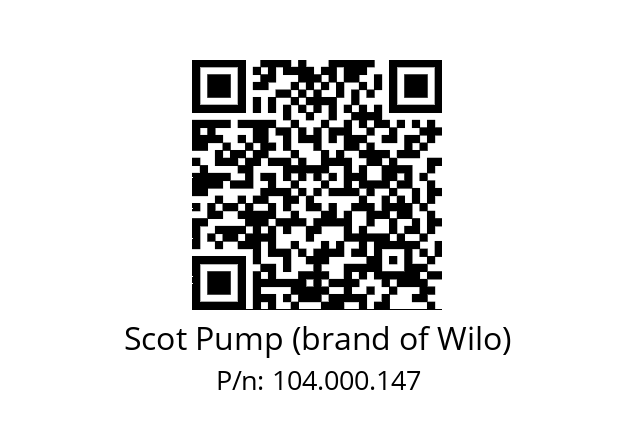   Scot Pump (brand of Wilo) 104.000.147