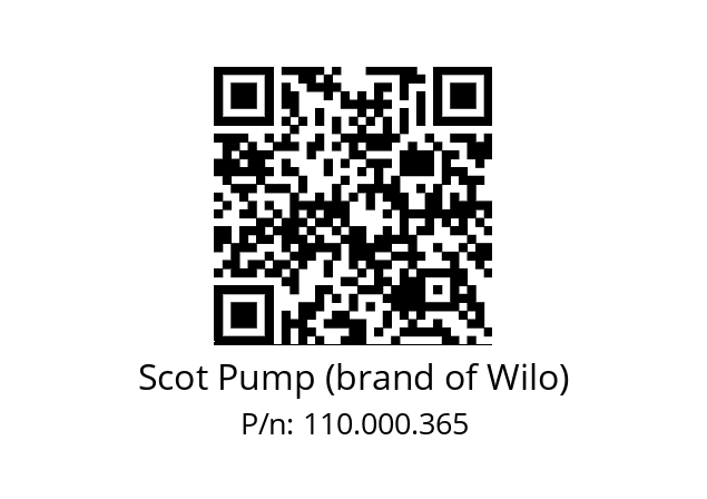   Scot Pump (brand of Wilo) 110.000.365