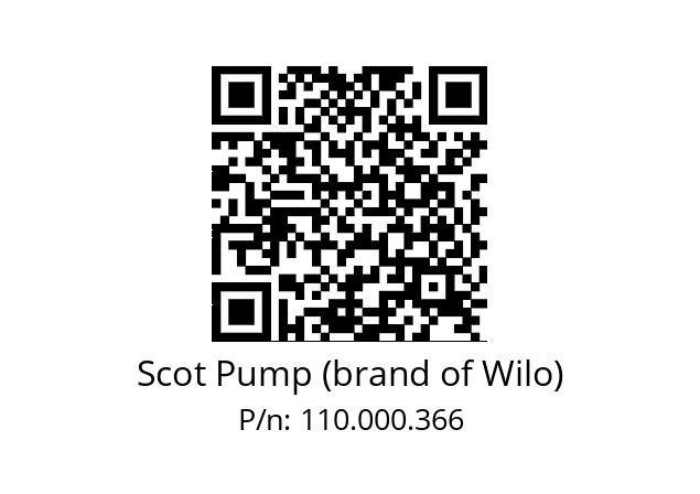   Scot Pump (brand of Wilo) 110.000.366