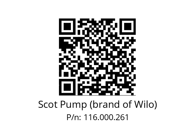   Scot Pump (brand of Wilo) 116.000.261