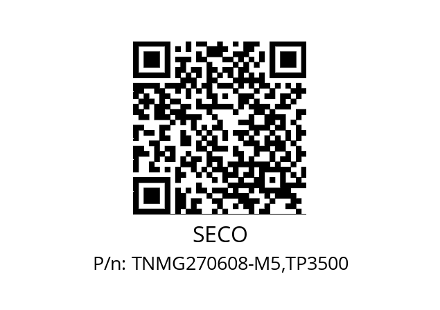   SECO TNMG270608-M5,TP3500