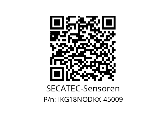   SECATEC-Sensoren IKG18NODKX-45009