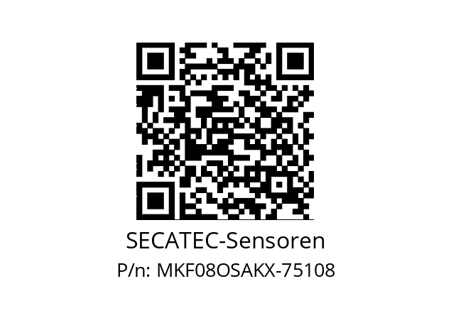   SECATEC-Sensoren MKF08OSAKX-75108