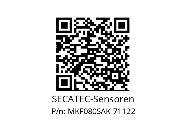   SECATEC-Sensoren MKF080SAK-71122