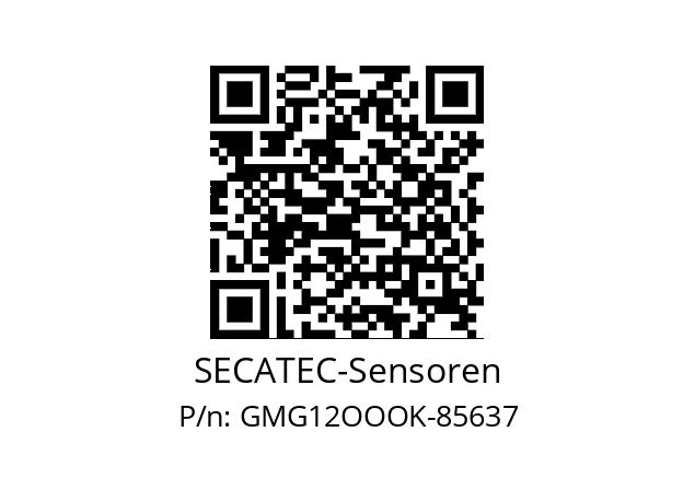   SECATEC-Sensoren GMG12OOOK-85637