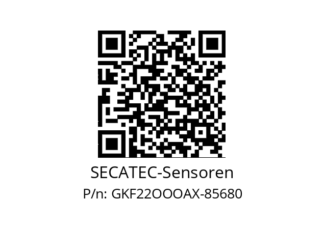   SECATEC-Sensoren GKF22OOOAX-85680