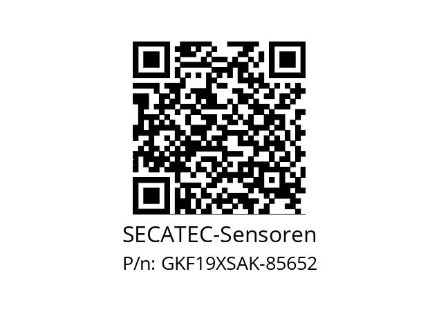   SECATEC-Sensoren GKF19XSAK-85652