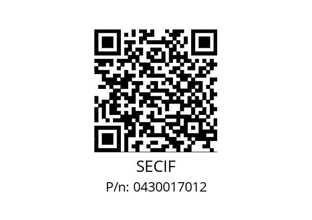   SECIF 0430017012