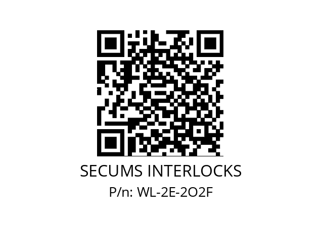   SECUMS INTERLOCKS WL-2E-2O2F