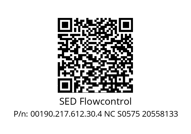   SED Flowcontrol 00190.217.612.30.4 NC S0575 20558133