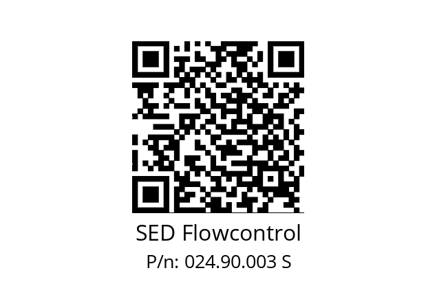   SED Flowcontrol 024.90.003 S