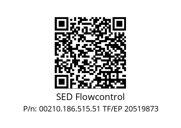   SED Flowcontrol 00210.186.515.51 TF/EP 20519873