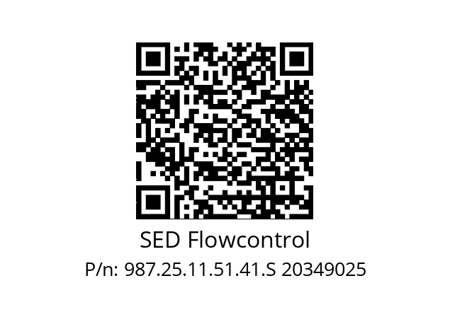   SED Flowcontrol 987.25.11.51.41.S 20349025