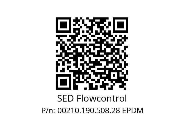   SED Flowcontrol 00210.190.508.28 EPDM