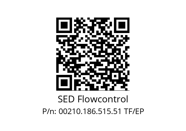   SED Flowcontrol 00210.186.515.51 TF/EP