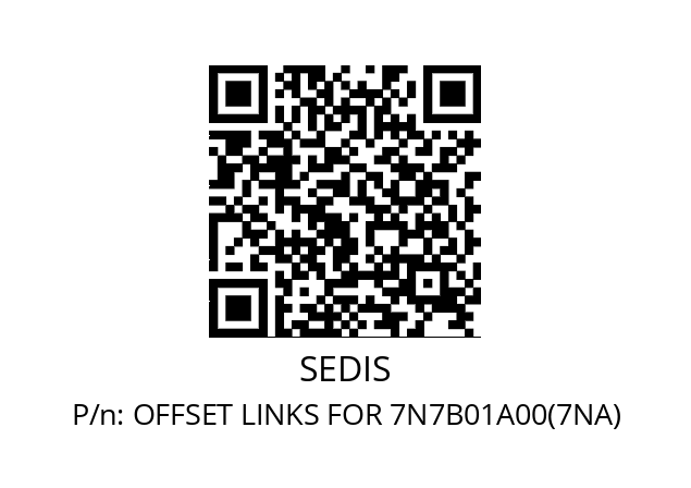   SEDIS OFFSET LINKS FOR 7N7B01A00(7NA)