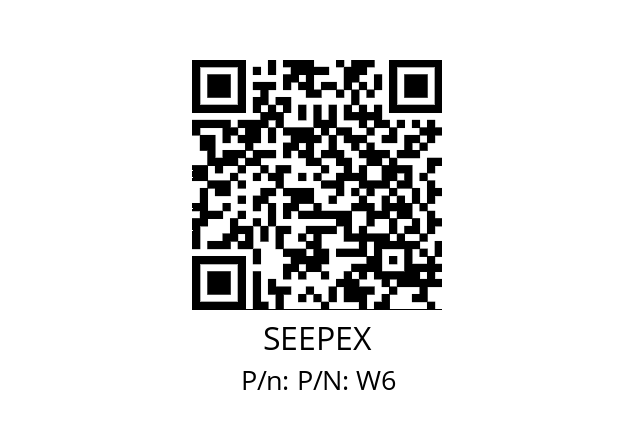   SEEPEX P/N: W6