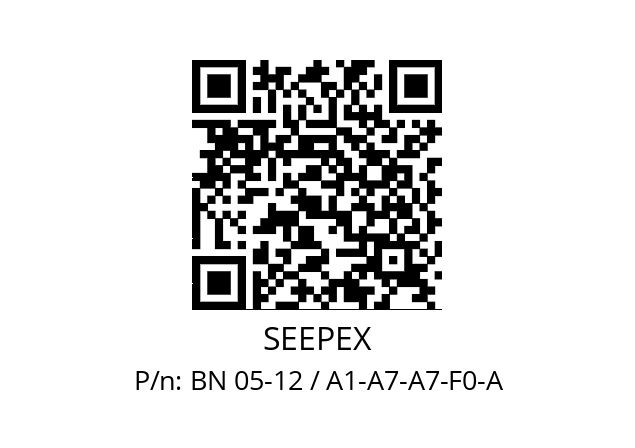   SEEPEX BN 05-12 / A1-A7-A7-F0-A