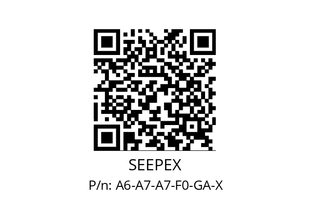   SEEPEX A6-A7-A7-F0-GA-X