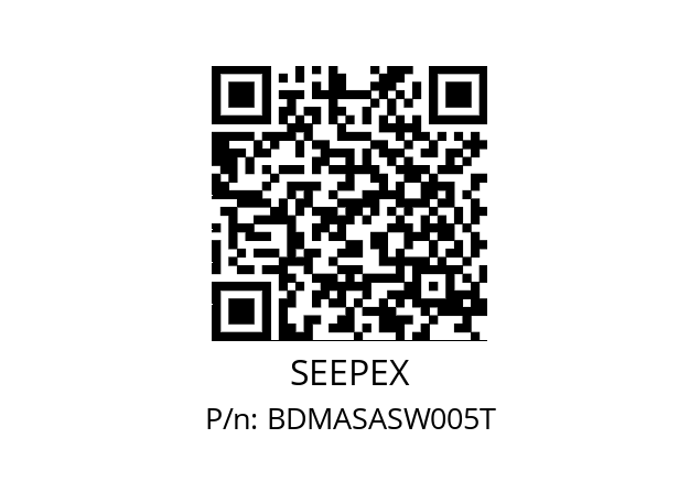   SEEPEX BDMASASW005T