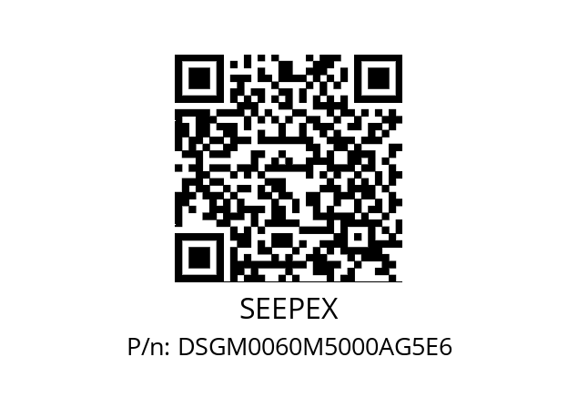   SEEPEX DSGM0060M5000AG5E6