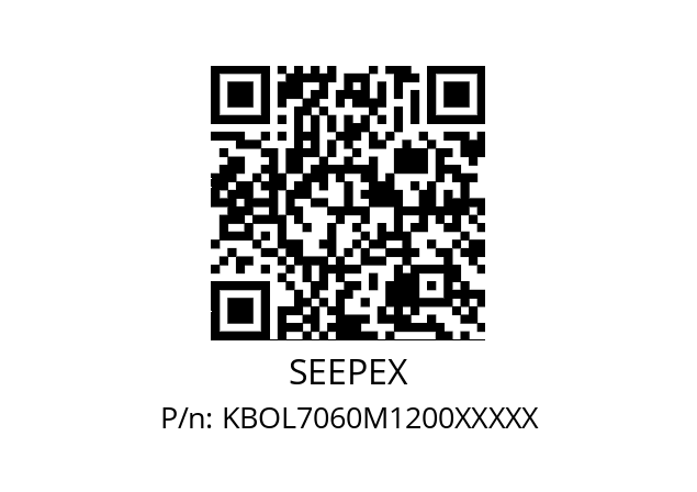   SEEPEX KBOL7060M1200XXXXX