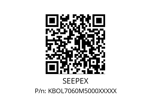   SEEPEX KBOL7060M5000XXXXX