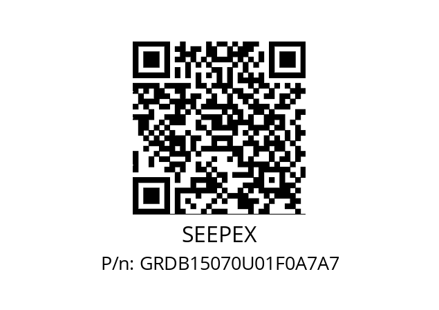   SEEPEX GRDB15070U01F0A7A7