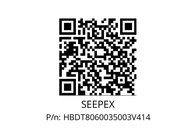   SEEPEX HBDT8060035003V414