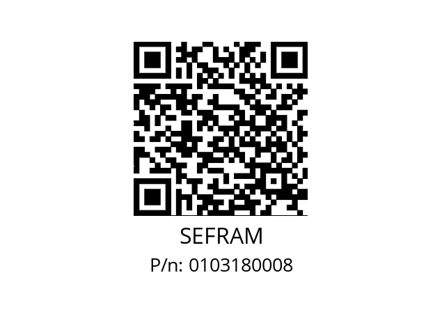   SEFRAM 0103180008