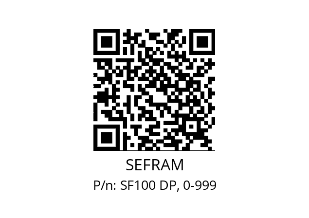   SEFRAM SF100 DP, 0-999