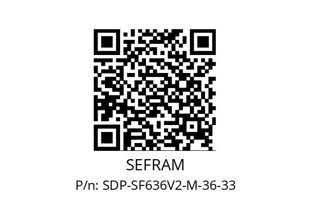   SEFRAM SDP-SF636V2-M-36-33