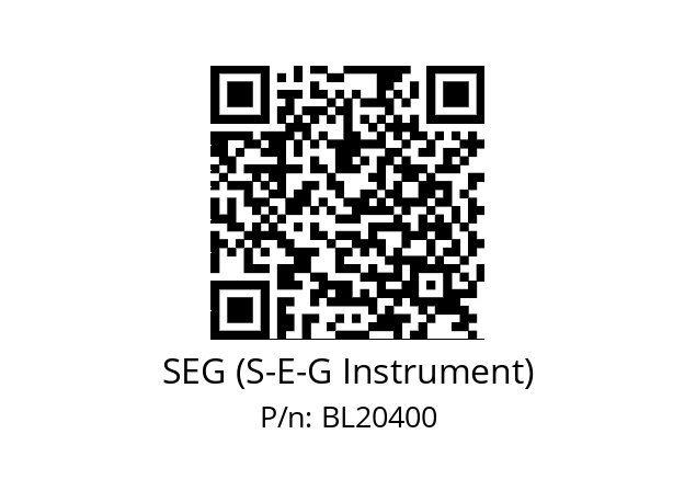   SEG (S-E-G Instrument) BL20400