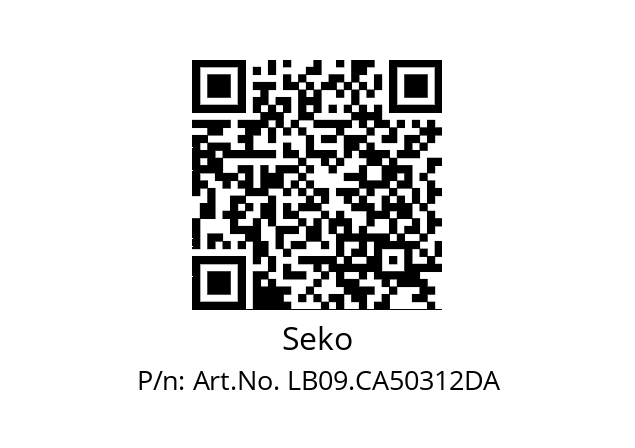   Seko Art.No. LB09.CA50312DA